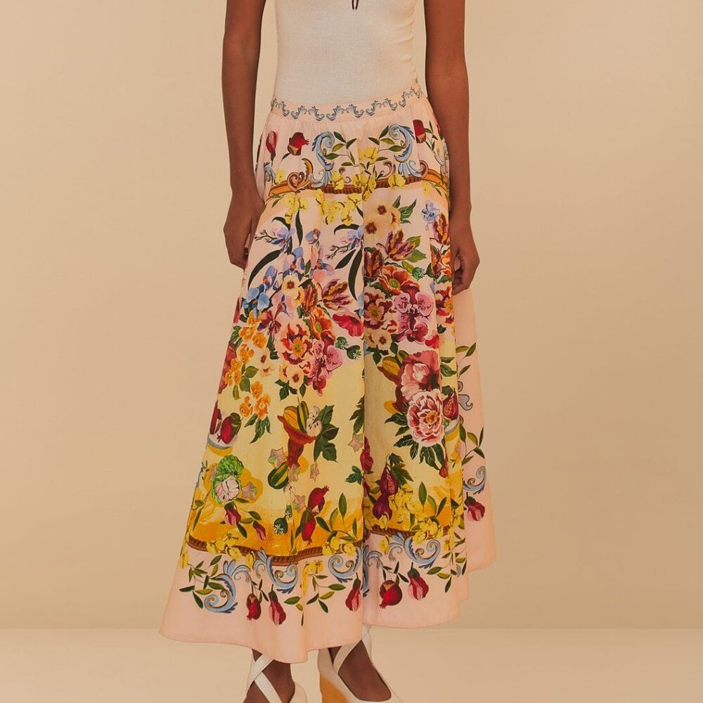 FARM RIO FLORAL SKIRT